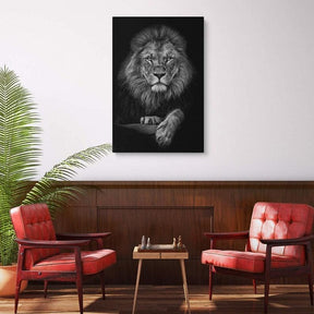 Leone in Bianco & Nero | Tela