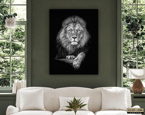 Leone in Bianco & Nero | Tela