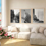 New York City, set di 3 poster vintage estetici, set di gallerie in bianco e nero, regalo di viaggio negli Stati Uniti