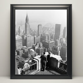Chrysler Building Print, New York City Vintage Poster, Aesthetic Vintage Poster, Black And White Printable Photo, B&W, Travel Couple Gift