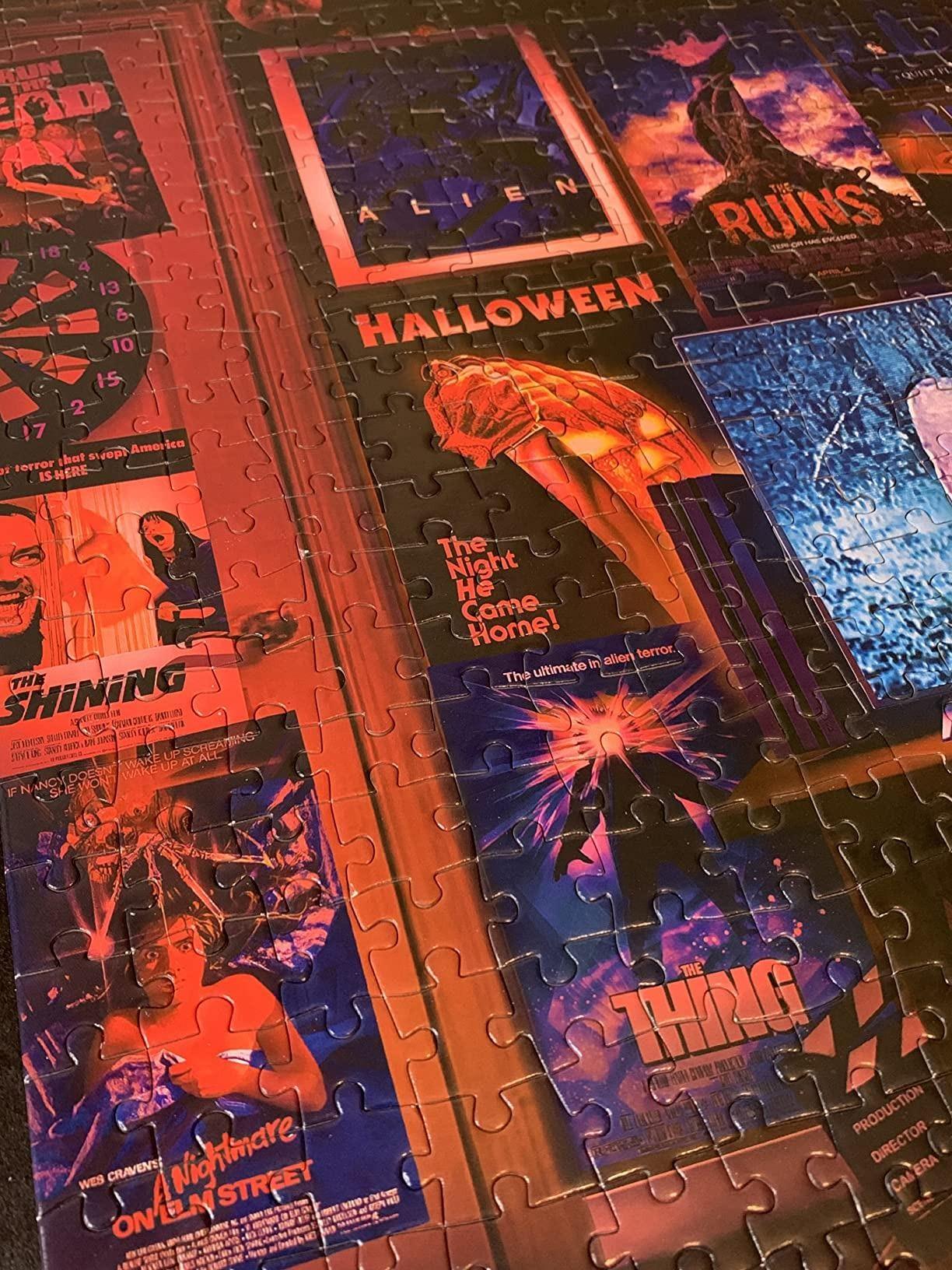 Horror Puzzle 1000-Piece Jigsaw | Halloween Movie Night, Michael Myers Halloween Gift, UNIQUE Movie Gift, Brain Teaser, Horror Board Game